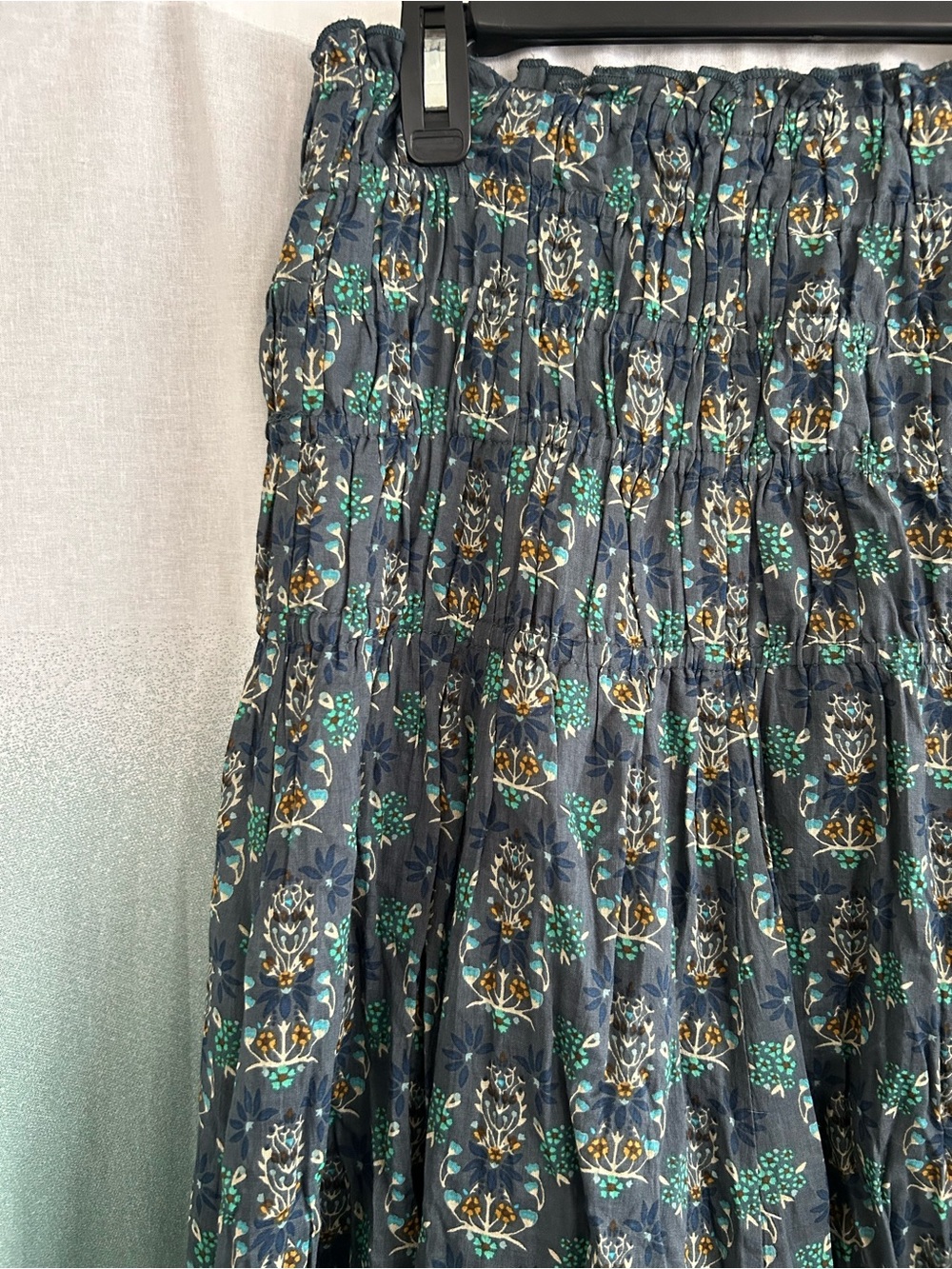 NATURAL LIFE Dark Blue Floral Convertible Maxi Skirt / Dress - Picture 2 of 5